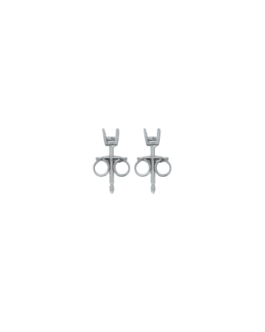 18CT W/G TRAD EAR MOUNT 15pt